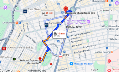 EXCELENTE DEPARTAMENTO EN AVENIDA CHAPULTEPEC, ROMA NORTE.