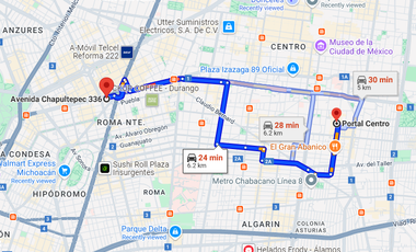 EXCELENTE DEPARTAMENTO EN AVENIDA CHAPULTEPEC, ROMA NORTE.