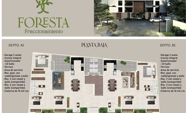 DEPARTAMENTO EN VENTA, 3 RECS, FRACC FORESTA, CERCA DEL COLEGIO ANDES