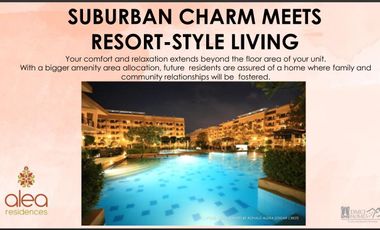 ALEA CONDO 2BR. W/ BALCONY,SERVICE AREA & PARKING 6.2 M