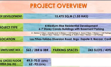 ALEA CONDO 2BR. W/ BALCONY,SERVICE AREA & PARKING 6.2 M