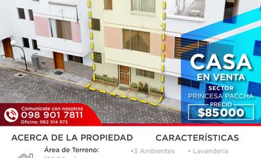 Casa en Venta en El Retorno-Calle Princesa Paccha