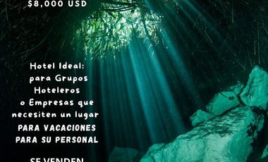 HOTEL EN VENTA EN TULUM Terreno 6,000 m2 CONSTRUCCION 1,600 m2