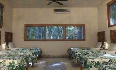 HOTEL EN VENTA EN TULUM Terreno 6,000 m2 CONSTRUCCION 1,600 m2