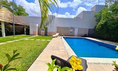 HERMOSA CASA DE 2 RECÁMARAS, TOTALMENTE AMUEBLADA Y EQUIPADA, PLAYA DEL CARMEN