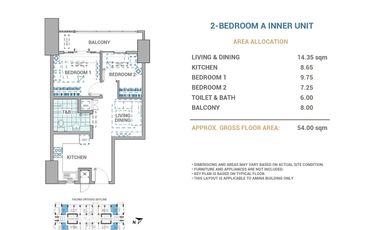 Affordable 2 Bedroom near BGC Allegra Garden Place by DMCI Homes
