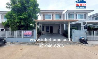 2-storey twin house, 35.2 sq m., Village Geo Village, Bangna-Theparak, Soi Jongsiri, Theparak Road, Bang Phli-Tamru Road, Bang Phli, Samut Prakan