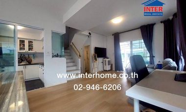 2-storey twin house, 35.2 sq m., Village Geo Village, Bangna-Theparak, Soi Jongsiri, Theparak Road, Bang Phli-Tamru Road, Bang Phli, Samut Prakan