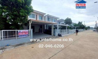 2-storey twin house, 35.2 sq m., Village Geo Village, Bangna-Theparak, Soi Jongsiri, Theparak Road, Bang Phli-Tamru Road, Bang Phli, Samut Prakan