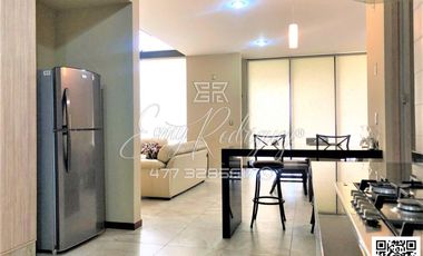 CASA AMUEBLADA EN LA CAMPIÑA, León,Gto; RENTA $36,500, 3 REC. CON BAÑO C/U, 4 AUTOS, JARDÍN CON TERRAZA