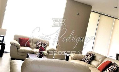 CASA AMUEBLADA EN LA CAMPIÑA, León,Gto; RENTA $36,500, 3 REC. CON BAÑO C/U, 4 AUTOS, JARDÍN CON TERRAZA