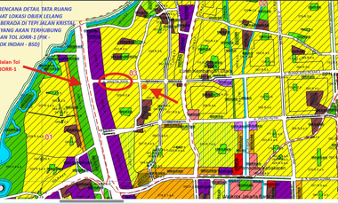 TERMURAH di Segi Tiga Emas CBD Jakarta Barat hanya 7 Jutaan/m2 dibawah harga Appraisal. STRATEGIS  < 1 Km dari Komplek Elit Puri Indah/Permata Buana