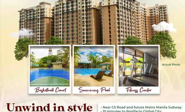 For Sale: 3Bedroom w/ Balcony 58sqm Rent to Own Pasig nr BGC, McKinley, Ortigas, Makati, NAIA airport