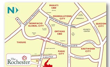 For Sale: 3Bedroom w/ Balcony 58sqm Rent to Own Pasig nr BGC, McKinley, Ortigas, Makati, NAIA airport