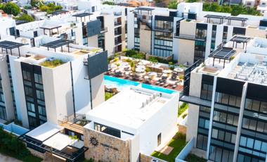 Departamento en venta a precio de oportunidad en Avenida principal dentro de Mérida con amenidades