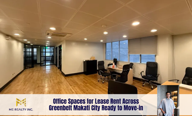 Office Spaces for Lease Rent Across Greenbelt Makati City Ready to Move-in