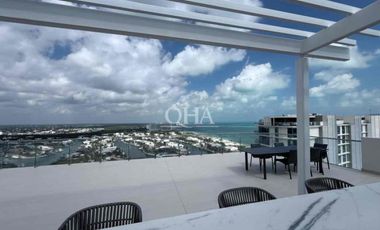 Se vende PH en SLS puerto Cancún marina beach