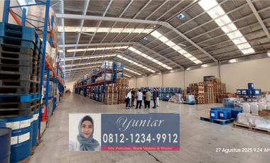 DIJUAL GUDANG 6.600 m2  ADA KANTOR  DI  KAWASAN TAMAN TEKNO BSD