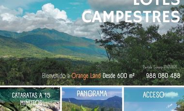 Lotes 600 m² para casa de Campo  a 20 min de Tpp