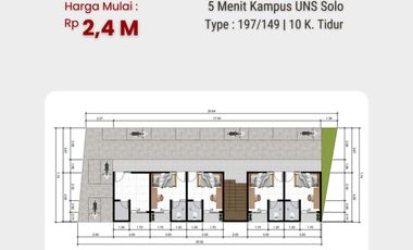 Belakang UNS Bisa Kekampus Jalan Kaki Kost Premium Include Furniture