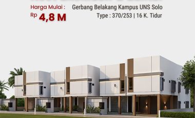 Kost Di Belakang UNS Pinggir Jalan Raya