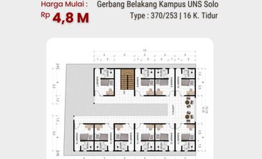 Kost Di Belakang UNS Pinggir Jalan Raya