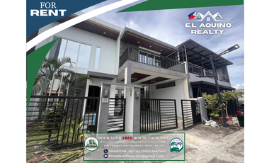 4+1 Bedrooms House For Rent in a secured subdivision, Angeles city Pampanga along friendship highway & near Clark