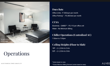 HALF FLOOR - ALVEO FINANCIAL TOWER - READY MOVE IN