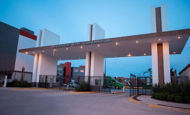 DEPARTAMENTO EN RENTA AMUEBLADO EN RUBÍ RESIDENCIAL, LEON GTO. ZONA SUR.EN PLANTA BAJA A 12 MINUTOS DE PUERTO INTERIOR