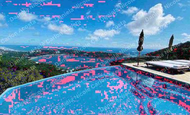 Casa en renta por noche en la Cima Acapulco con vista