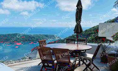 Casa en renta por noche en la Cima Acapulco con vista