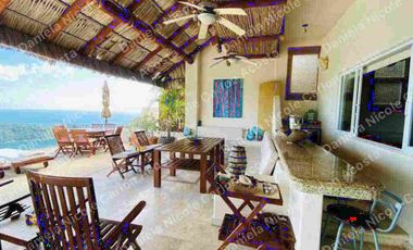 Casa en renta por noche en la Cima Acapulco con vista