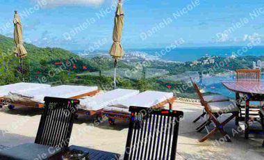 Casa en renta por noche en la Cima Acapulco con vista