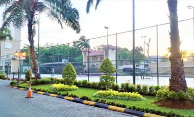 Disewakan Tahunan/Bulanan Townhouse Mediterania Garden Residences 1-Lantai Ground langsung taman + Pool 2 ha