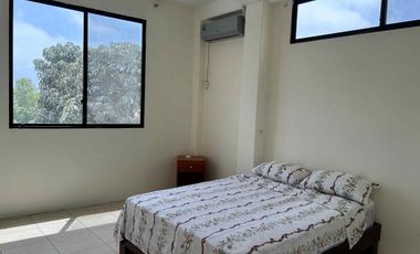 DEPARTAMENTO AMOBLADO EN ALQUILER CON TERRAZA Y PARQUEO EN SALINAS