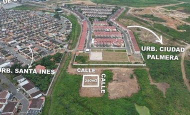 SE VENDE TERRENO ESQUINERO LOTIZACION SANTA INES