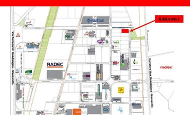 Terreno Industrial en Venta 8,300 mts2