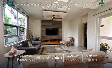 FOR RENT & SALE | Spacious 3-Bedroom Fully Furnished House | Secured Subdivision, Fil-Am Friendship Highway, Angeles City, Pampanga