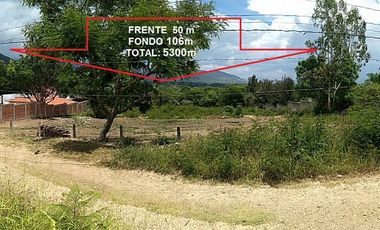 OAXACA TLALIXTAC VENDO O RENTO GRAN TERRENO 5300m