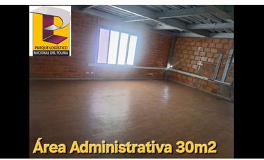 ARRIENDO EXCELENTE BODEGA DE 1.000 m2 EN EL PARQUE LOGISTICO NACIONAL DEL TOLIMA