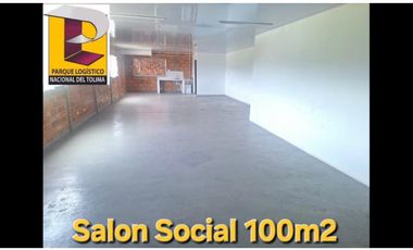 ARRIENDO EXCELENTE BODEGA DE 1.000 m2 EN EL PARQUE LOGISTICO NACIONAL DEL TOLIMA