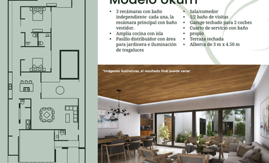 CASA EN VENTA EN MERIDA UNA PLANTA 3 RECAMARAS CONKAL NORTE