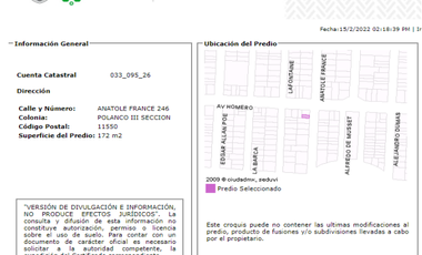 CASA EN REMATE EN POLANCO MIGUEL HIDALGO CDMX