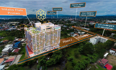 For Sale: Pre-Selling Studio Unit Building A , Intalio Flats Primea Kauswagan Cagayan de Oro city