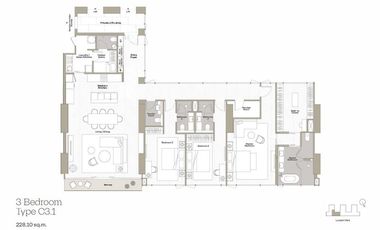 Condo For Sale 3 Bedroom at Dusit Central Park