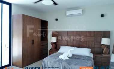 Casa en venta de 2 recámaras amueblada en Chuburna Puerto Yucatán