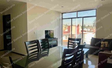Departamento amueblado en Metepec, periodos semestrales o anuales. Servicios incluidos e Internet.