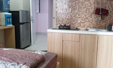 Green pramuka arpartment residence unit studio bagus tahunan/bulanan