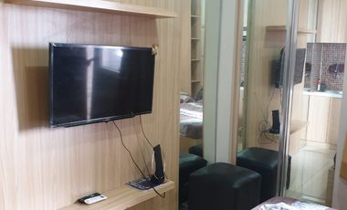 Green pramuka arpartment residence unit studio bagus tahunan/bulanan