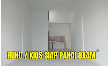Ruko Kios Komersial Siap Pakai 1 Lantai, Ukuran 8 x 4 Meter Palembang